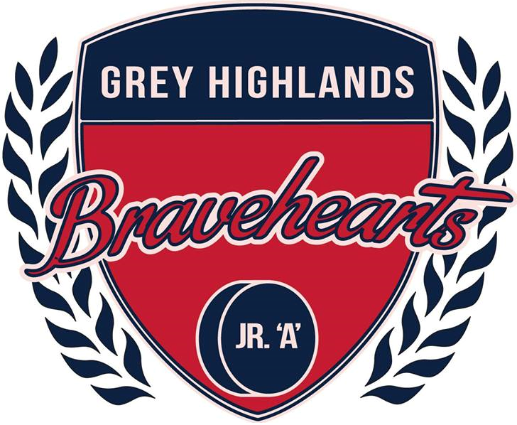 Grey Highlands Bravehearts 2014-Pres Primary Logo iron on transfers for clothing